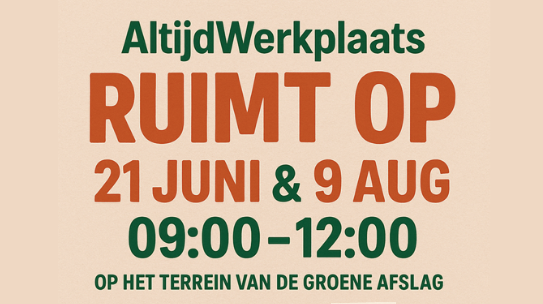 Garage sale AltijdWerkplaats